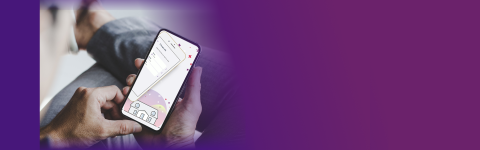 Hand holding mobile with CapaConnect app on screen